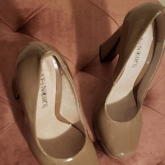 Cafe'Noir Platform Shoes Size 6.5 Color grey/beige - Picture 4 of 9